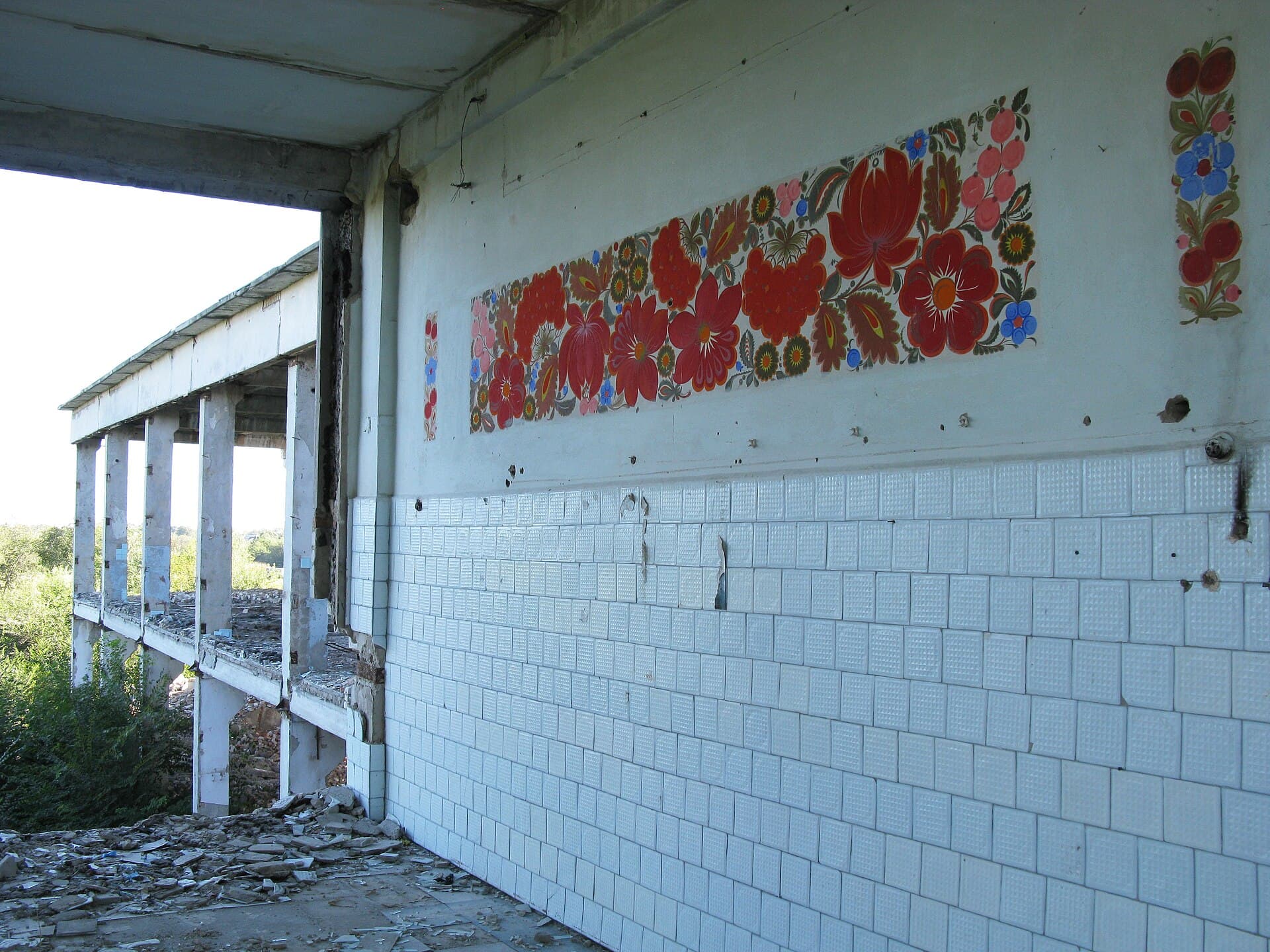 What is left of the painting factory