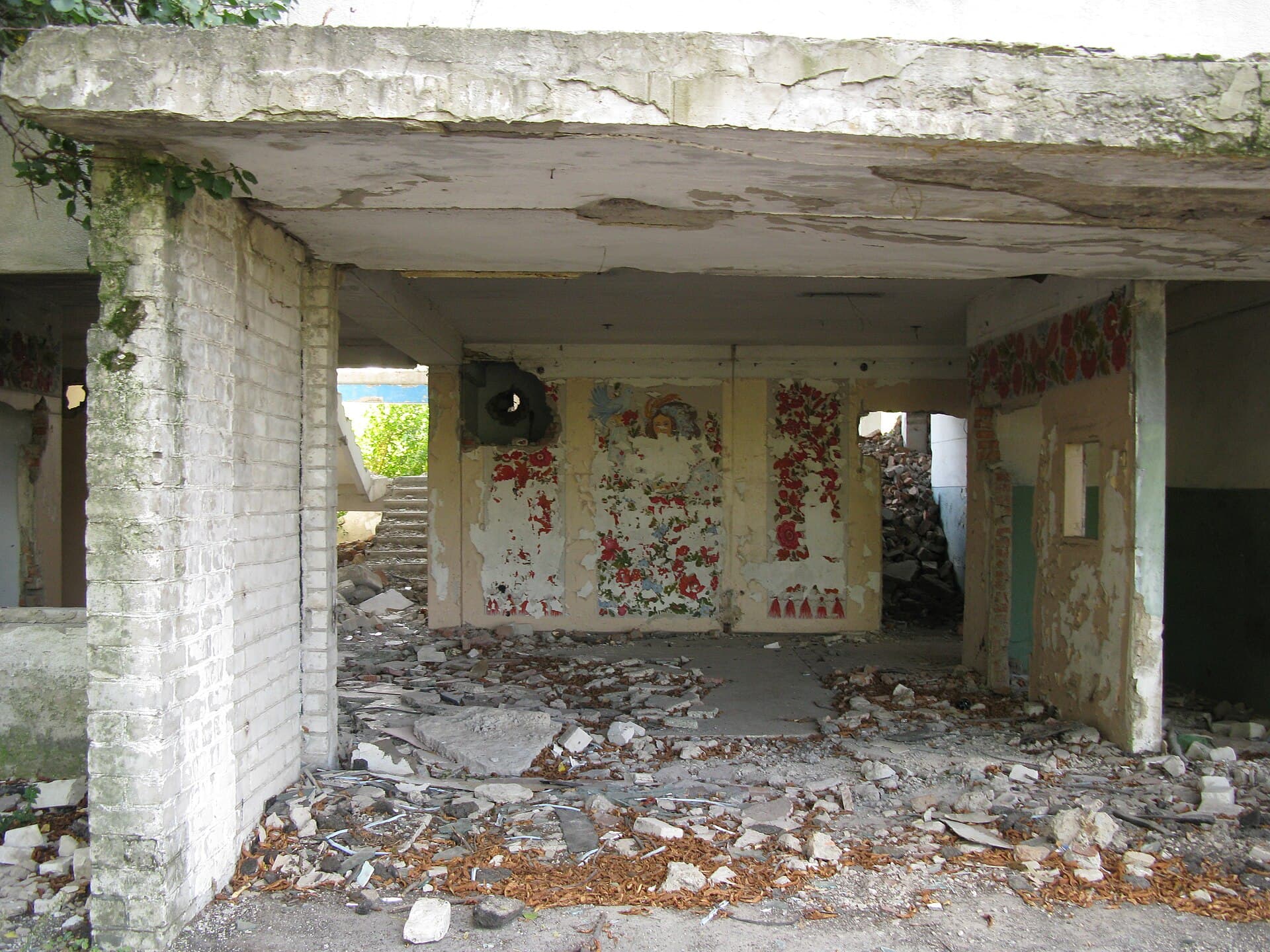 The factory entrance