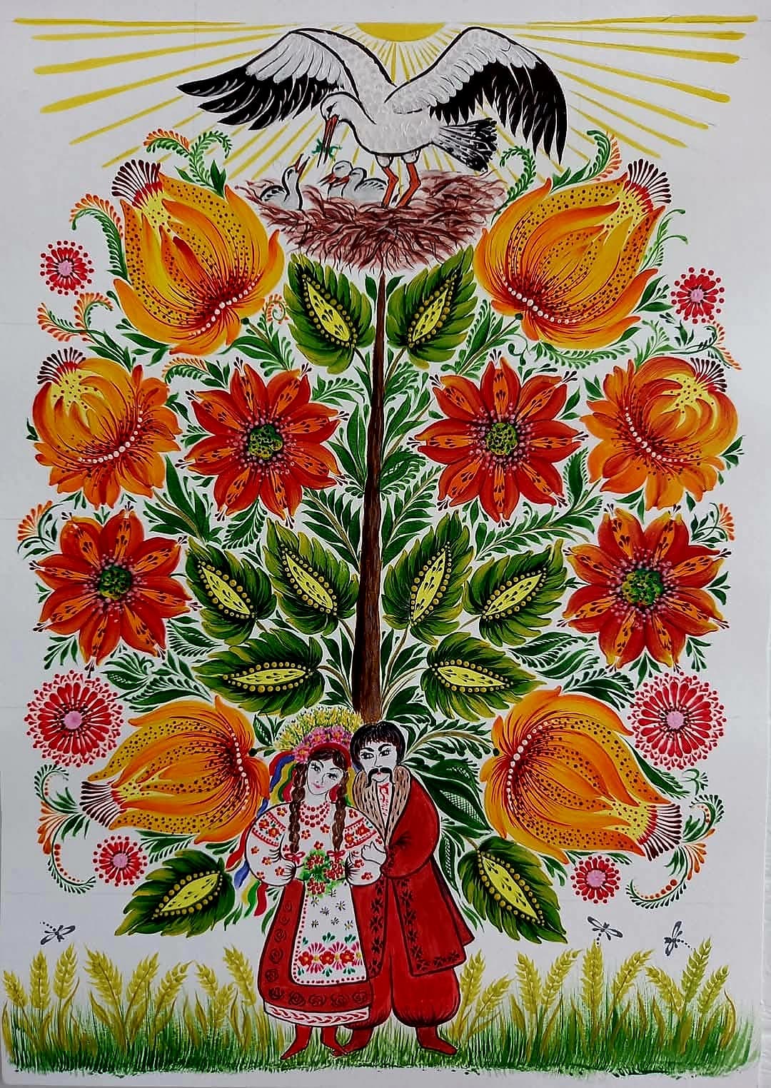 The tree of life with a pair beneath it
