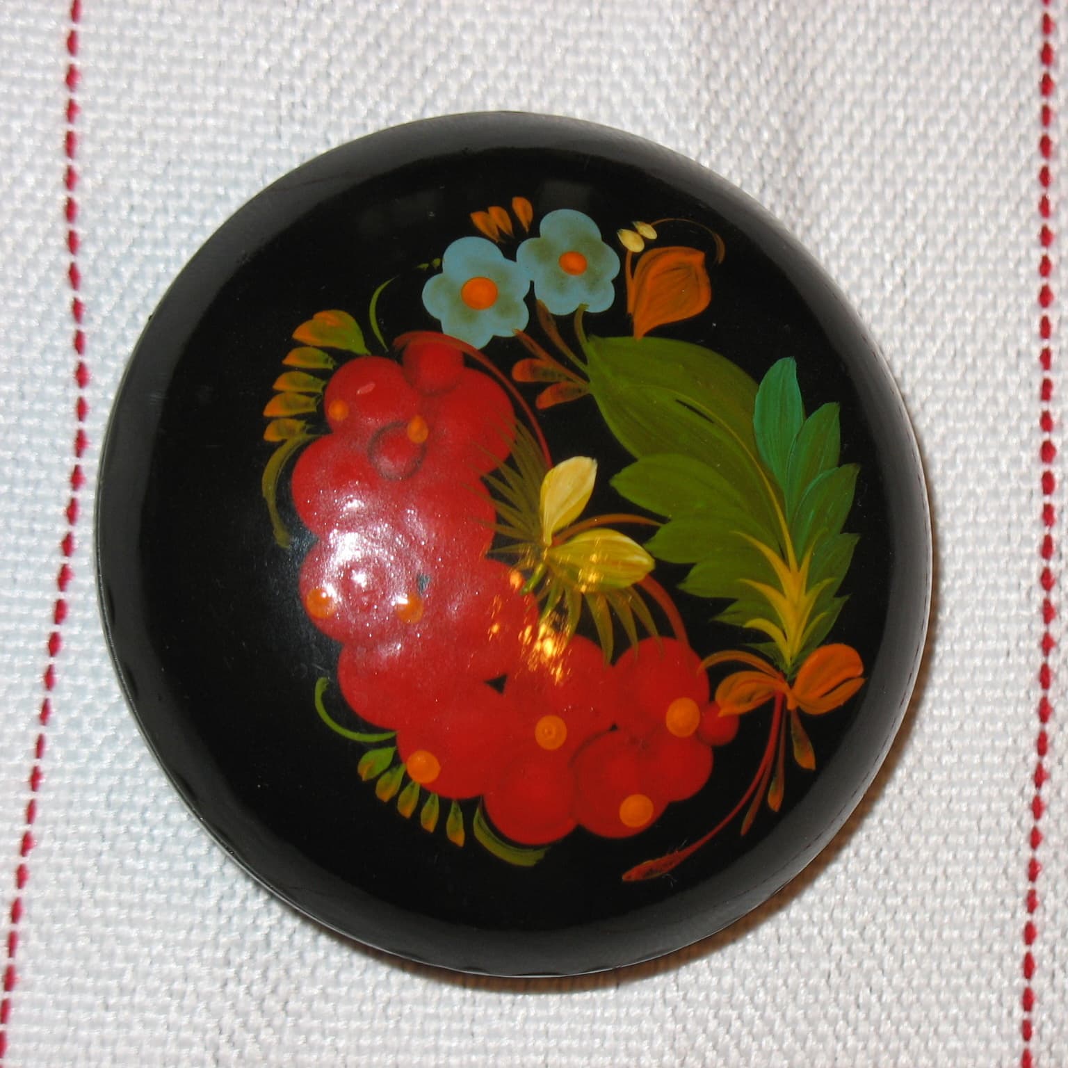 Casket with viburnum, 1980s